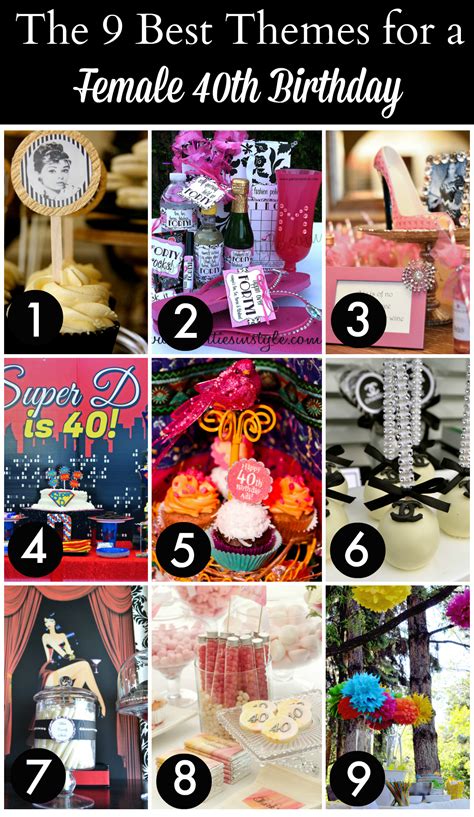 40 year birthday party themes|ideas 40th birthday party female.